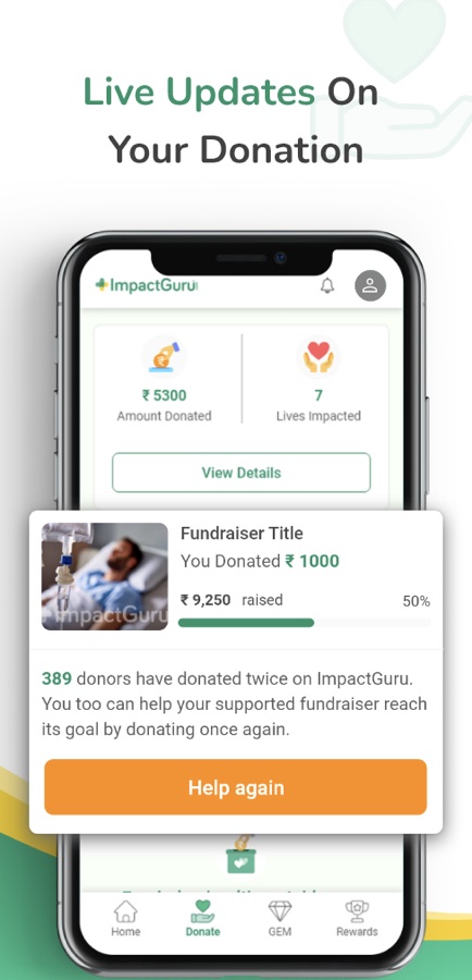 ImpactGuru — live donation updates