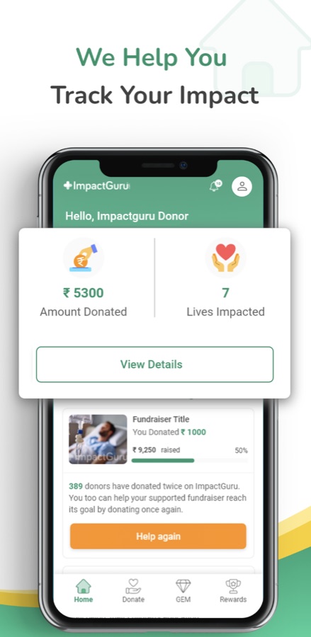 ImpactGuru — donation impact tracking